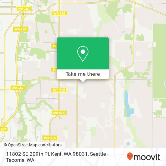 11802 SE 209th Pl, Kent, WA 98031 map