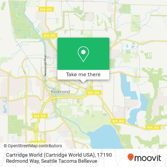 Cartridge World (Cartridge World USA), 17190 Redmond Way map