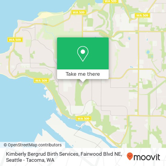 Kimberly Bergrud Birth Services, Fairwood Blvd NE map