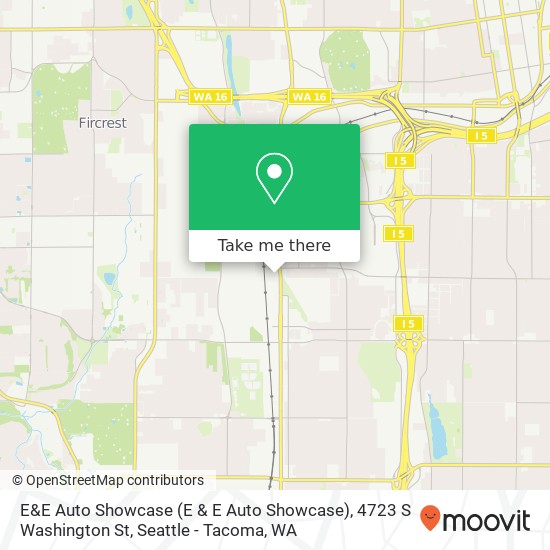 Mapa de E&E Auto Showcase (E & E Auto Showcase), 4723 S Washington St