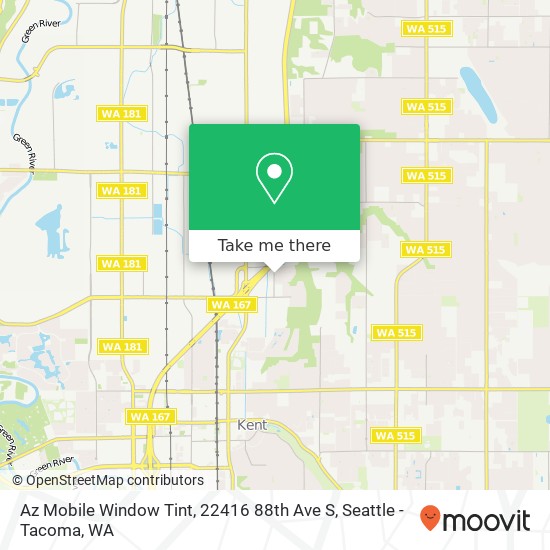 Mapa de Az Mobile Window Tint, 22416 88th Ave S