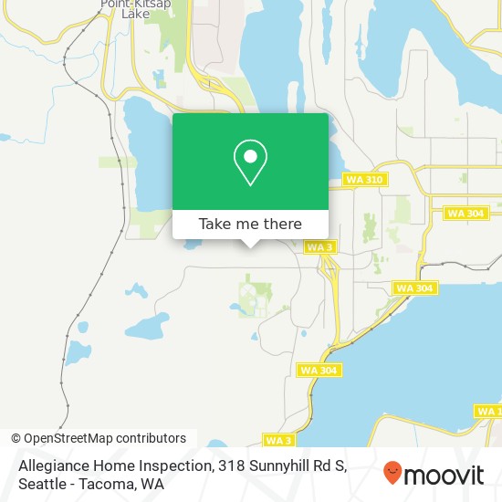 Allegiance Home Inspection, 318 Sunnyhill Rd S map