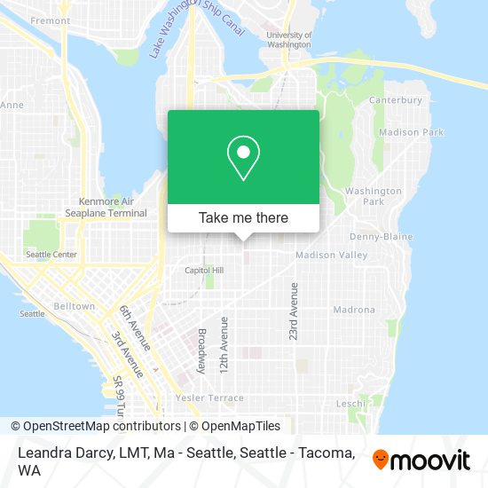 Leandra Darcy, LMT, Ma - Seattle map