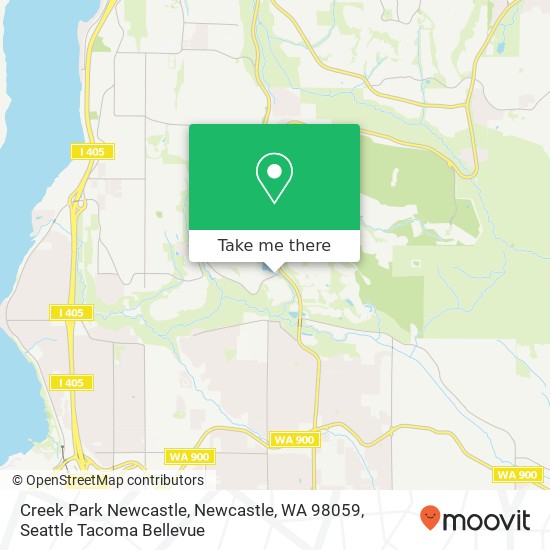 Mapa de Creek Park Newcastle, Newcastle, WA 98059