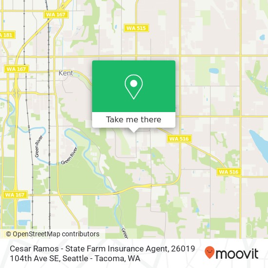 Cesar Ramos - State Farm Insurance Agent, 26019 104th Ave SE map