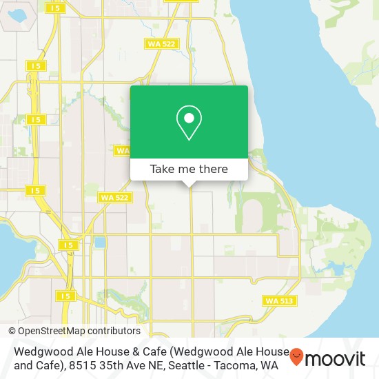 Mapa de Wedgwood Ale House & Cafe (Wedgwood Ale House and Cafe), 8515 35th Ave NE
