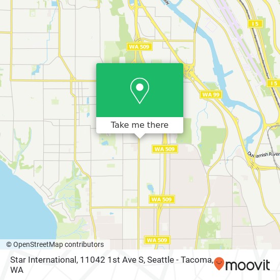 Mapa de Star International, 11042 1st Ave S