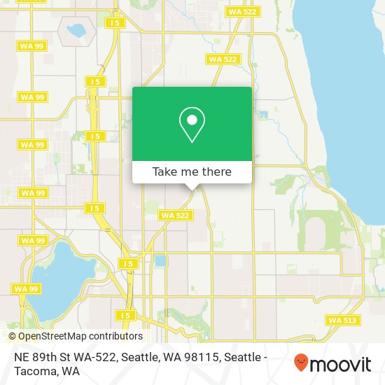 NE 89th St WA-522, Seattle, WA 98115 map