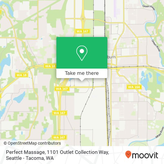 Perfect Massage, 1101 Outlet Collection Way map