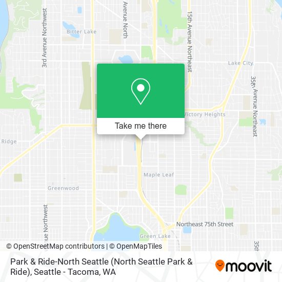 Park & Ride-North Seattle map