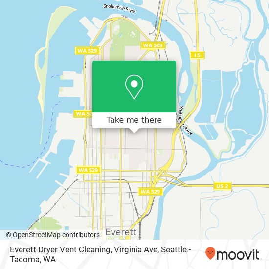 Everett Dryer Vent Cleaning, Virginia Ave map