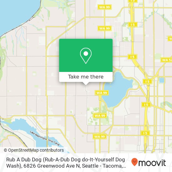 Rub A Dub Dog (Rub-A-Dub Dog do-It-Yourself Dog Wash), 6826 Greenwood Ave N map