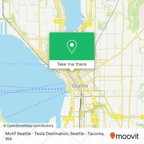 Motif Seattle - Tesla Destination map