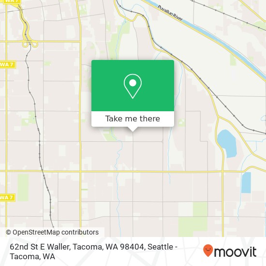 Mapa de 62nd St E Waller, Tacoma, WA 98404