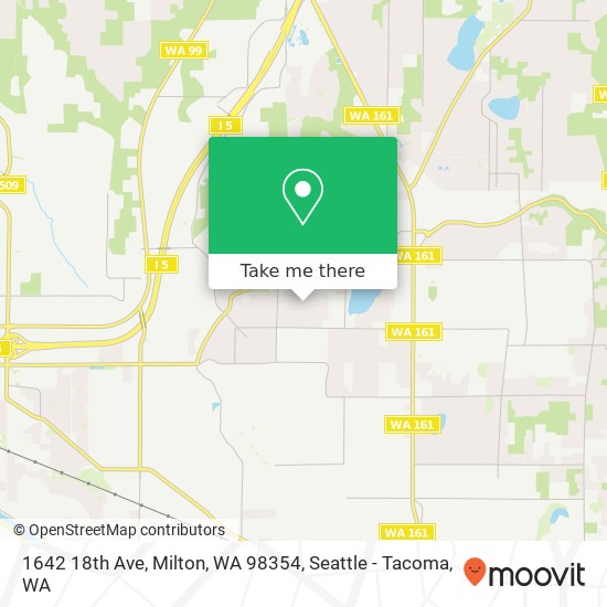 Mapa de 1642 18th Ave, Milton, WA 98354