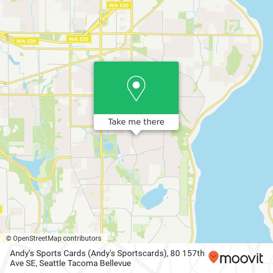 Mapa de Andy's Sports Cards (Andy's Sportscards), 80 157th Ave SE