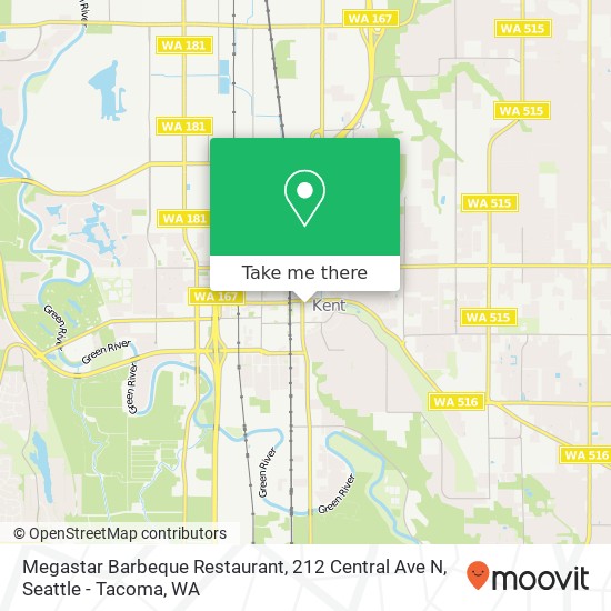 Megastar Barbeque Restaurant, 212 Central Ave N map