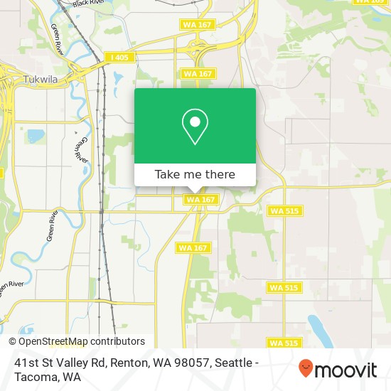 41st St Valley Rd, Renton, WA 98057 map