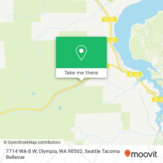 Mapa de 7714 WA-8 W, Olympia, WA 98502