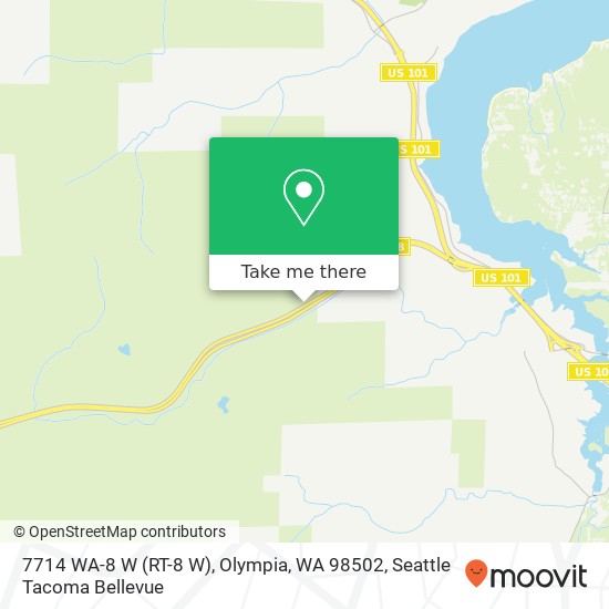 Mapa de 7714 WA-8 W (RT-8 W), Olympia, WA 98502