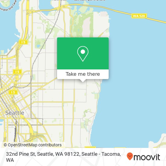 Mapa de 32nd Pine St, Seattle, WA 98122