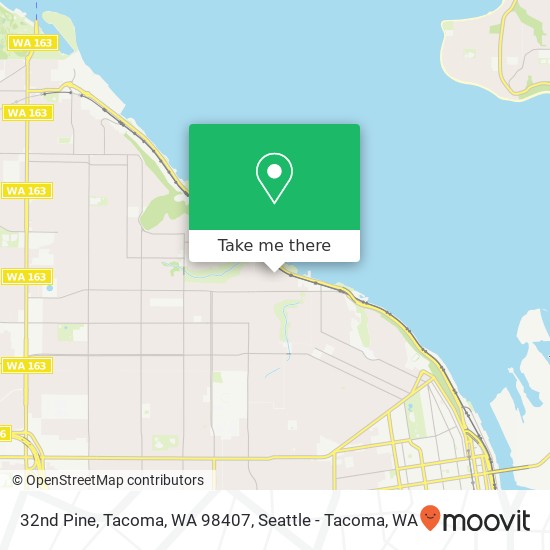32nd Pine, Tacoma, WA 98407 map