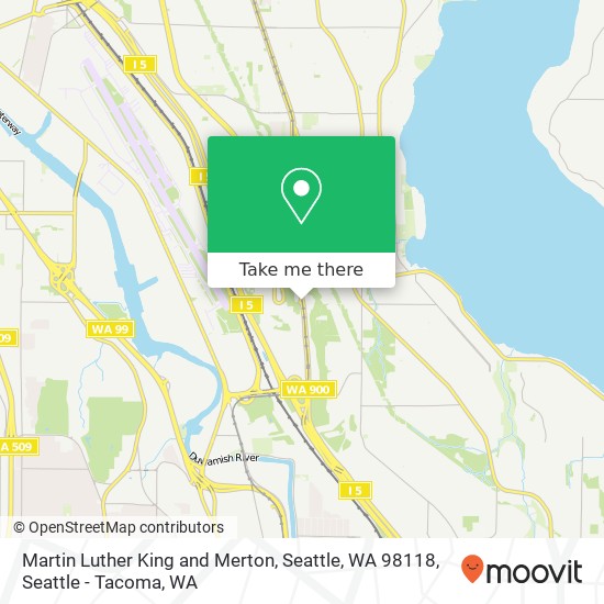 Mapa de Martin Luther King and Merton, Seattle, WA 98118