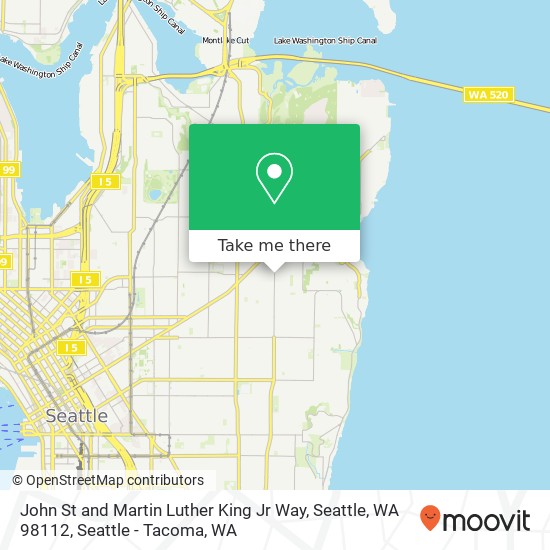 Mapa de John St and Martin Luther King Jr Way, Seattle, WA 98112