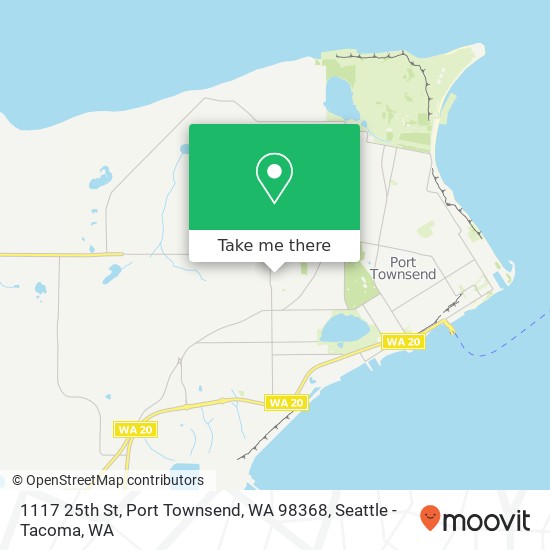 Mapa de 1117 25th St, Port Townsend, WA 98368