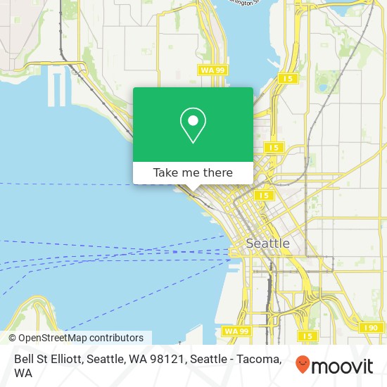 Mapa de Bell St Elliott, Seattle, WA 98121