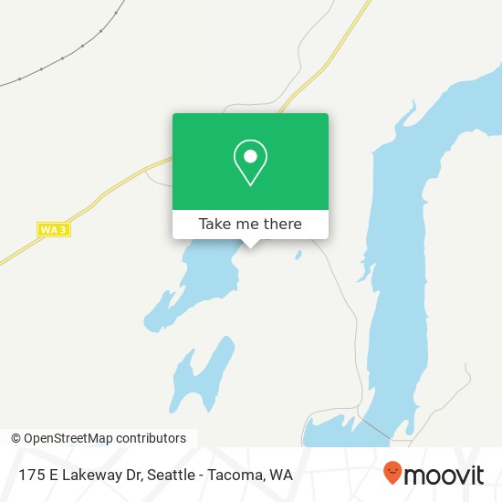 Mapa de 175 E Lakeway Dr, Shelton, WA 98584