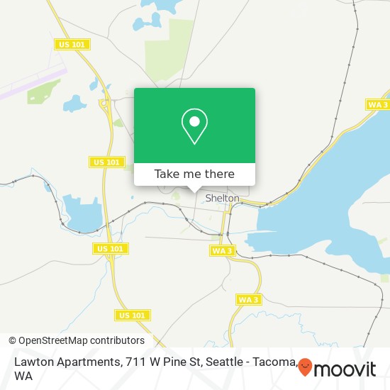 Mapa de Lawton Apartments, 711 W Pine St