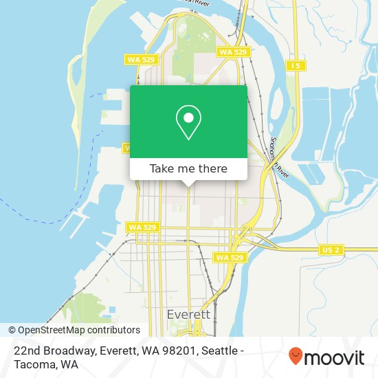 22nd Broadway, Everett, WA 98201 map