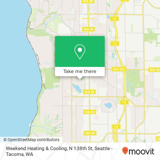 Mapa de Weekend Heating & Cooling, N 138th St