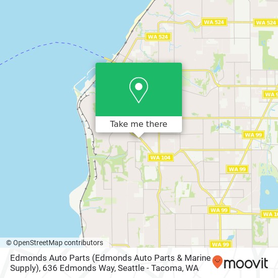 Edmonds Auto Parts (Edmonds Auto Parts & Marine Supply), 636 Edmonds Way map