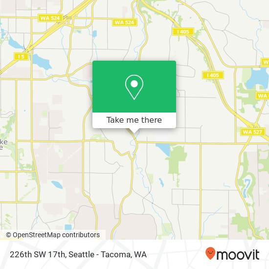 226th SW 17th, Bothell, WA 98021 map