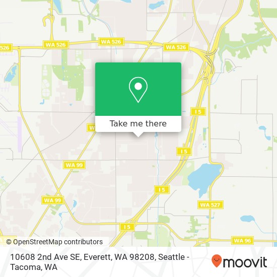 Mapa de 10608 2nd Ave SE, Everett, WA 98208