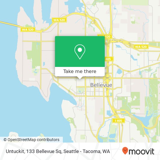 Untuckit, 133 Bellevue Sq map