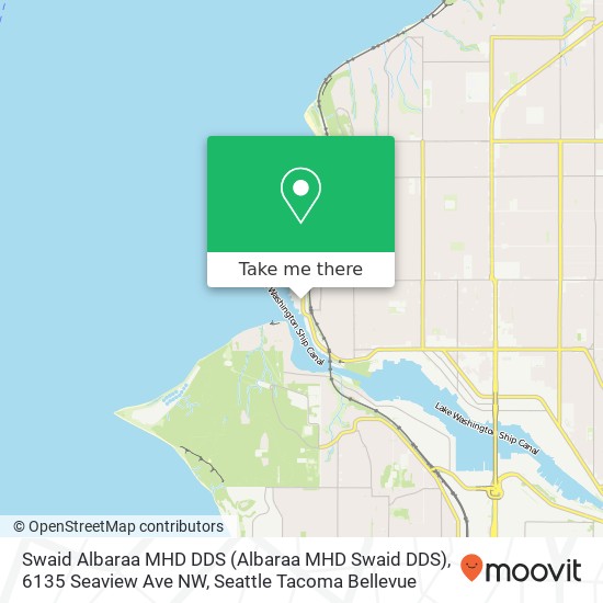 Mapa de Swaid Albaraa MHD DDS (Albaraa MHD Swaid DDS), 6135 Seaview Ave NW