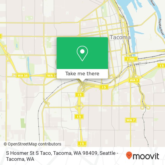 S Hosmer St S Taco, Tacoma, WA 98409 map