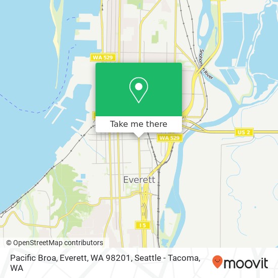 Pacific Broa, Everett, WA 98201 map