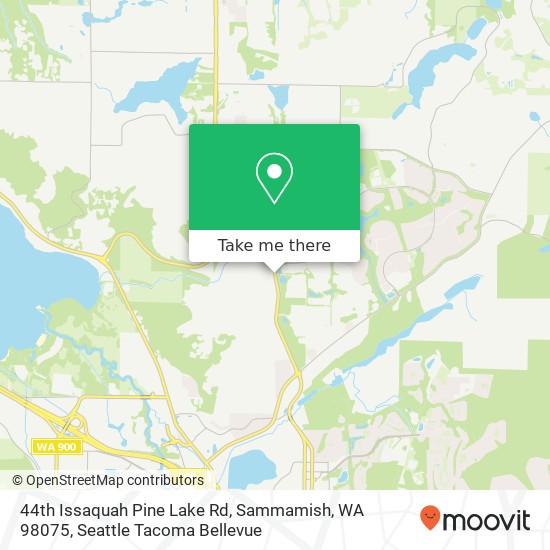 44th Issaquah Pine Lake Rd, Sammamish, WA 98075 map