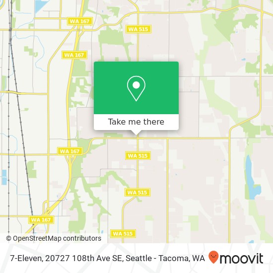 Mapa de 7-Eleven, 20727 108th Ave SE