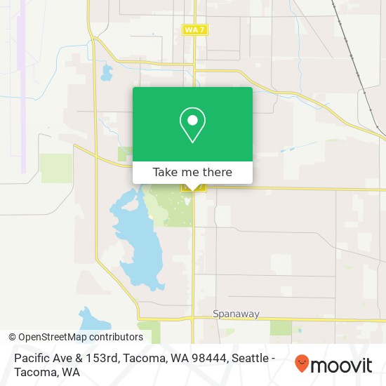Mapa de Pacific Ave & 153rd, Tacoma, WA 98444