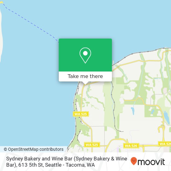 Mapa de Sydney Bakery and Wine Bar (Sydney Bakery & Wine Bar), 613 5th St