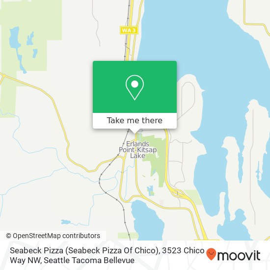Seabeck Pizza (Seabeck Pizza Of Chico), 3523 Chico Way NW map