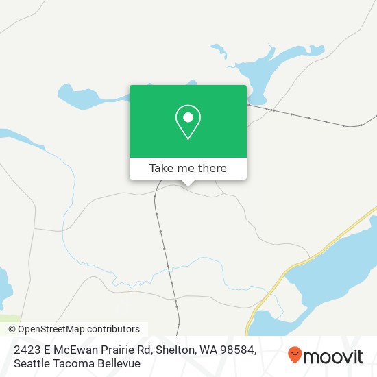 Mapa de 2423 E McEwan Prairie Rd, Shelton, WA 98584