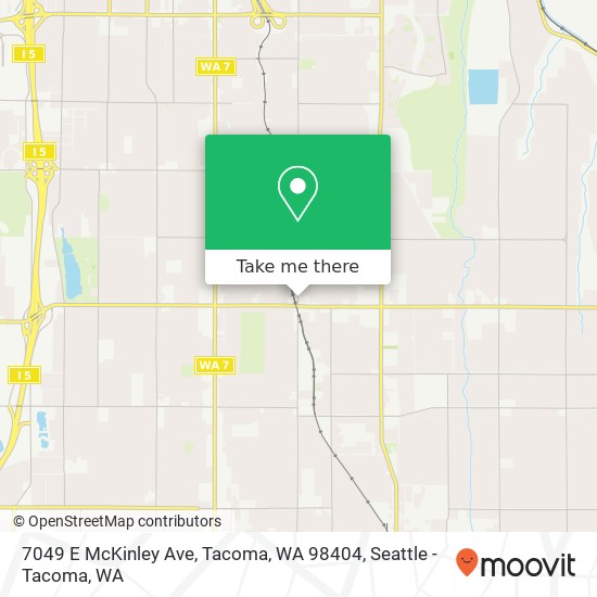 Mapa de 7049 E McKinley Ave, Tacoma, WA 98404