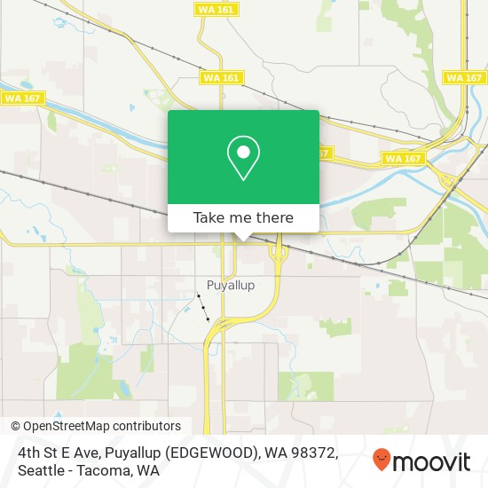 Mapa de 4th St E Ave, Puyallup (EDGEWOOD), WA 98372