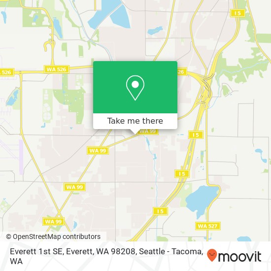 Everett 1st SE, Everett, WA 98208 map